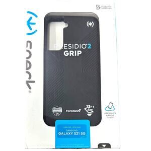 Speck Presidio2 Grip Case for Samsung Galaxy S21 5G Black White